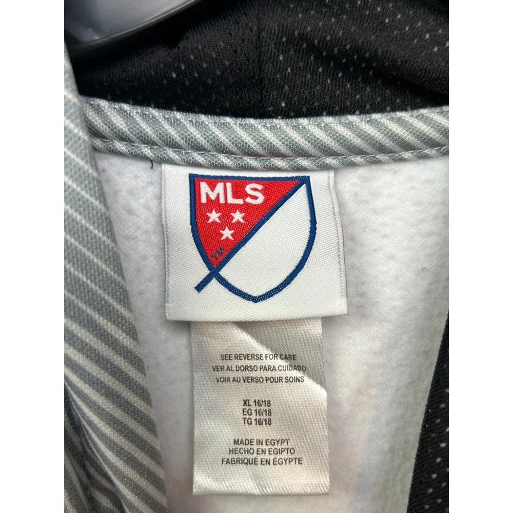 MLS Hoodie Kids XL 16/18 Grey Atlanta United FC Soccer Pullover Graphic 17693